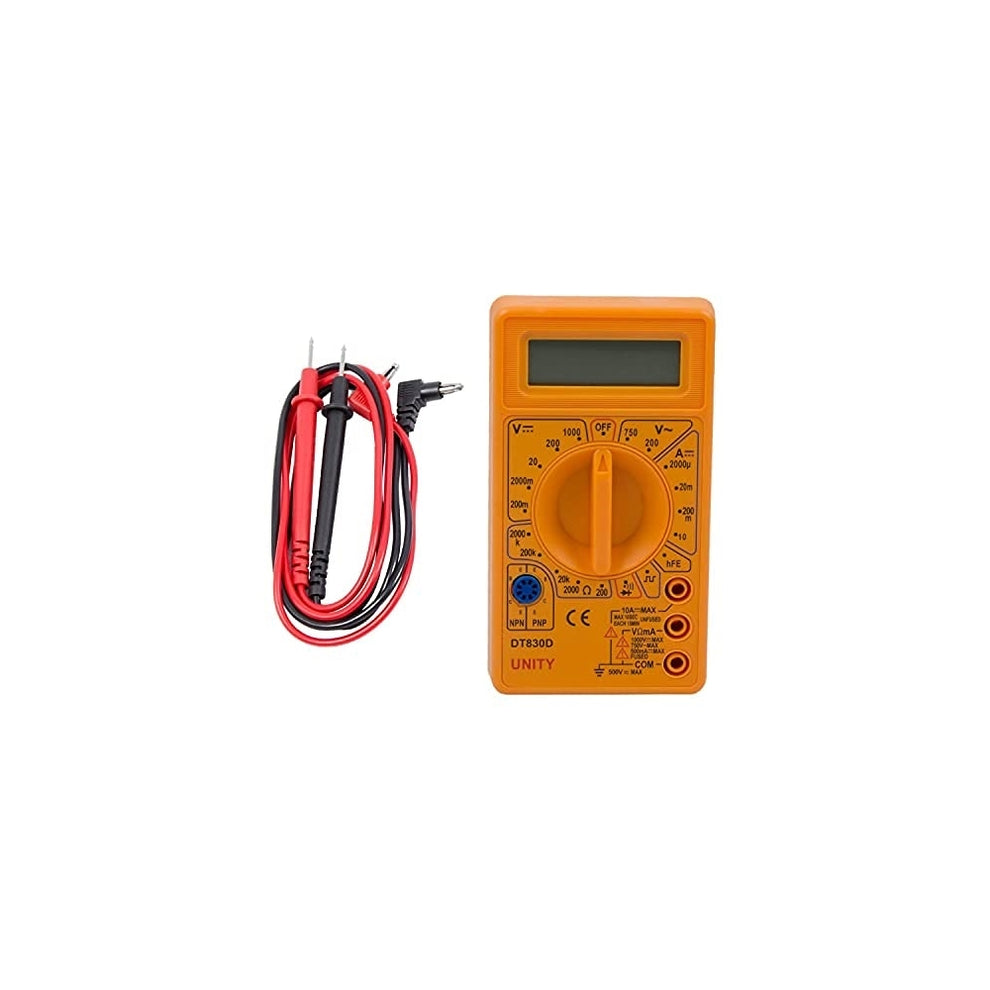 Meter Col Digital Multimeter DT-830D LCD Display Digital Multi-meter (Yellow Col ...