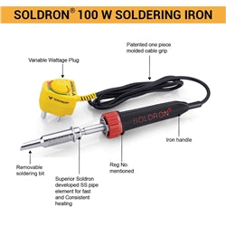 Soldron 100W Plug Variable Wattage Soldering Iron SI50-100A