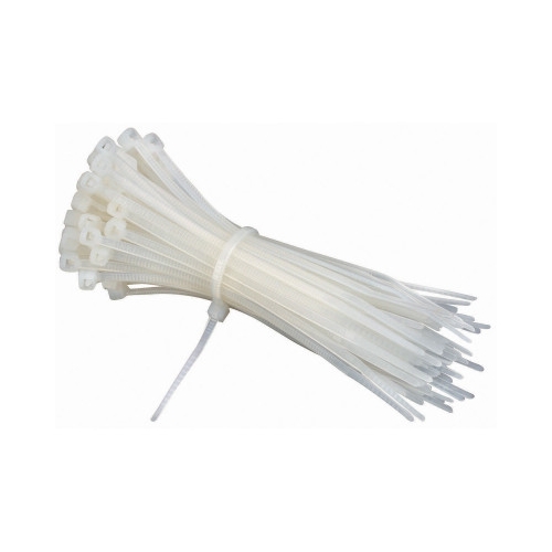 200mm - Cable Tie Pack - White - 100 Pieces Pack