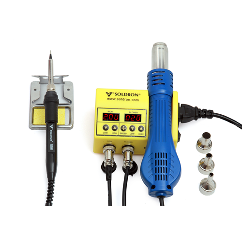 Portable Dual Hot Air Soldering Station