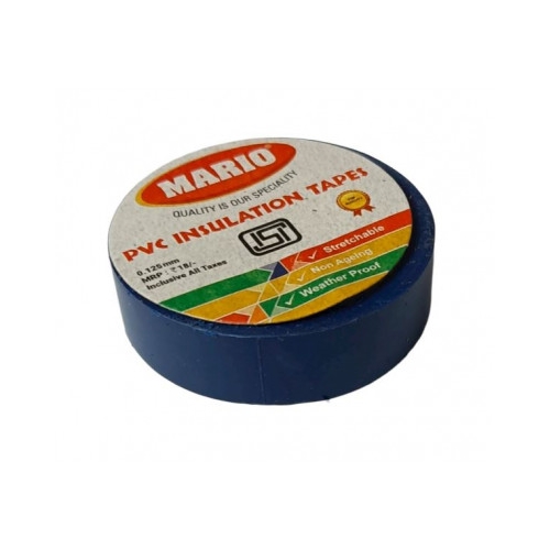 Mario PVC Insulating Tape - Blue Color - 1 Piece Pack