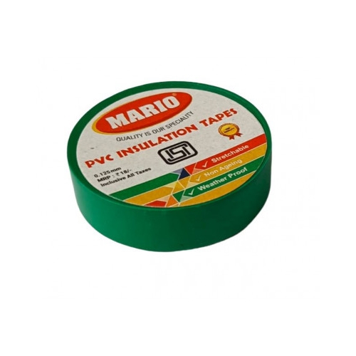 Mario PVC Insulating Tape - Green Color - 1 Piece Pack