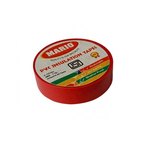 Mario PVC Insulating Tape - Red Color - 1 Piece Pack