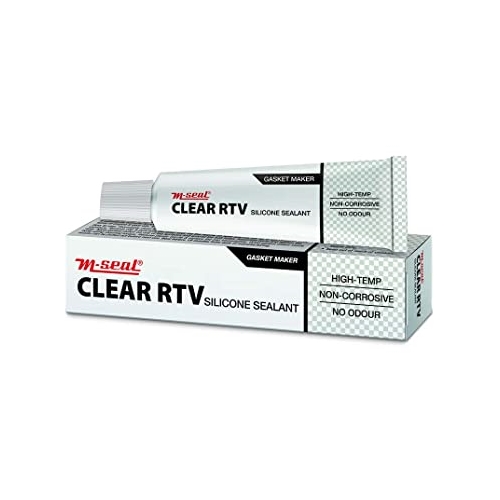 M-Seal Clear RTV Silicone Sealant, High Temperature Adhesive (25g)