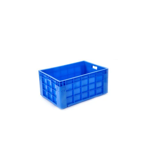 Rectangular Solid Box Plastic Crates - 650 mm x 450 mm x 315 mm, For Industrial, Capacity: 50 Kg