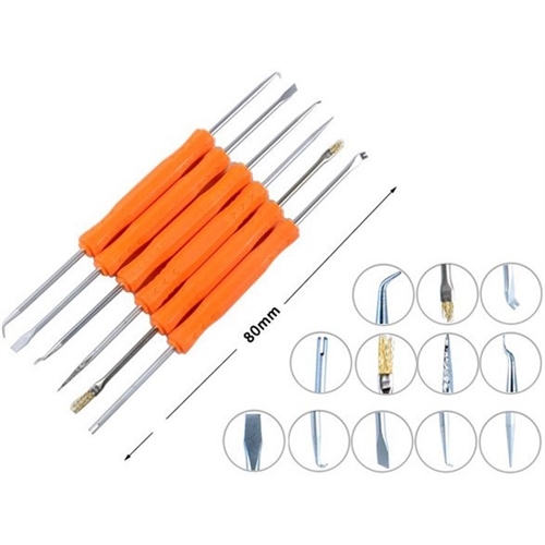 SOLDRON 6 in 1 Solder Assist Desoldering Tool Circuit Board Soldering Aids PCB Cleaning Kit