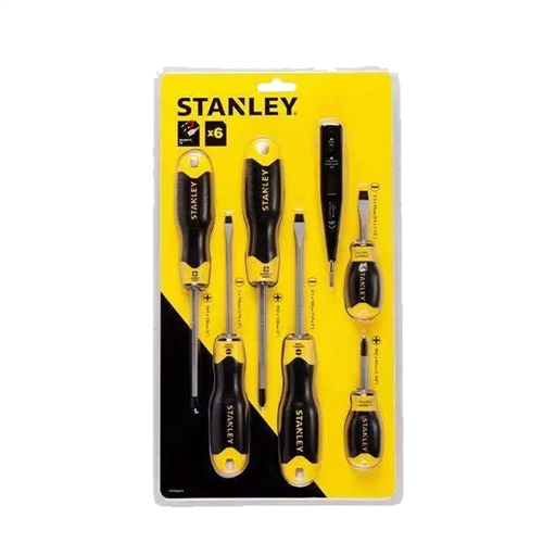 Stanley 6 Pieces CRV Steel Screwdriver Set with Bonus Tester