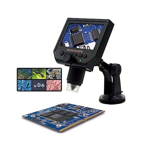 Wireless Digital Microscope 4.3 Inch Hd 3.6Mp 1-600X Magnifier G600 Portable LCD 1080P UK Plug