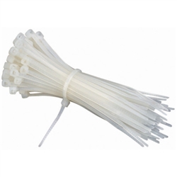 200mm - Cable Tie Pack - White - 100 Pieces Pack