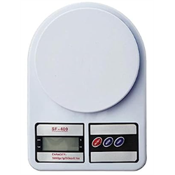 Electronic Kitchen Digital Weighing Scale Portable Weighting Machine For Home Food Weight Machine Lcd Display Measuring Cooking Vegetable Fruit Food (10 Kg - with Back Light) Sf-400 Pack Of 1