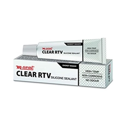 M-Seal Clear RTV Silicone Sealant, High Temperature Adhesive (25g)