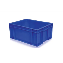 Rectangular Solid Box Plastic Crates - 400mm x 300mm x 175mm, For Industrial,25 KG