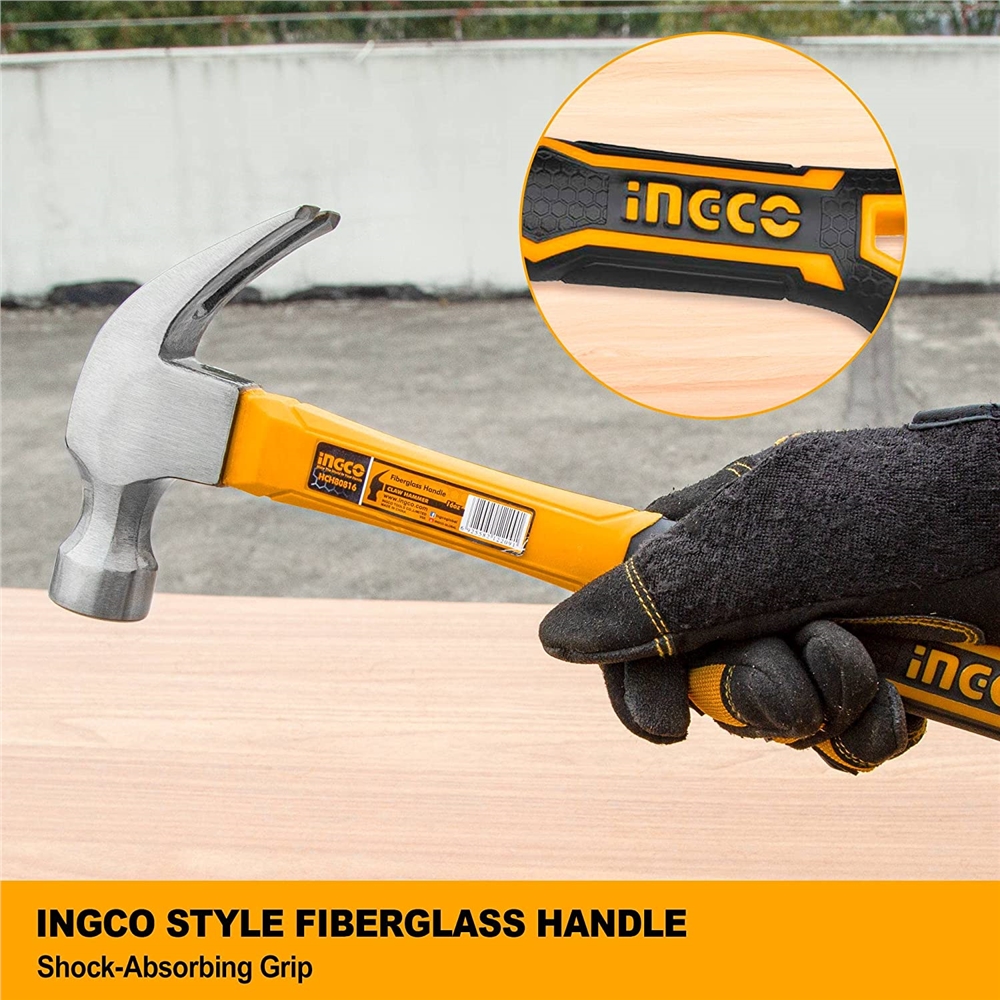 HCH80808 ,INGCO Straight Claw Hammer (0.5 kg)